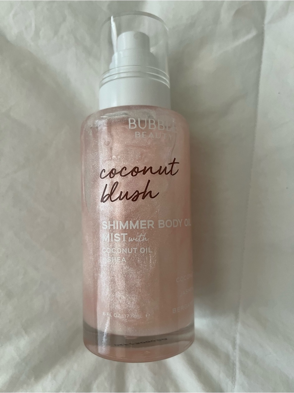 Bubble beauty coconut blush shimmer body oil 6fl oz
